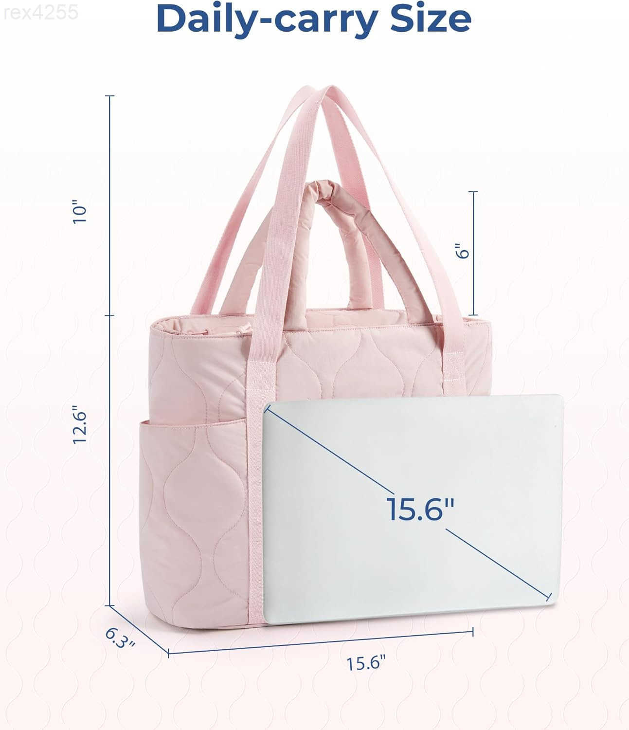 Tote Bag for Women Quilted Travel Top Handle Lightweight Shoulder Handbags with ZipperW250903