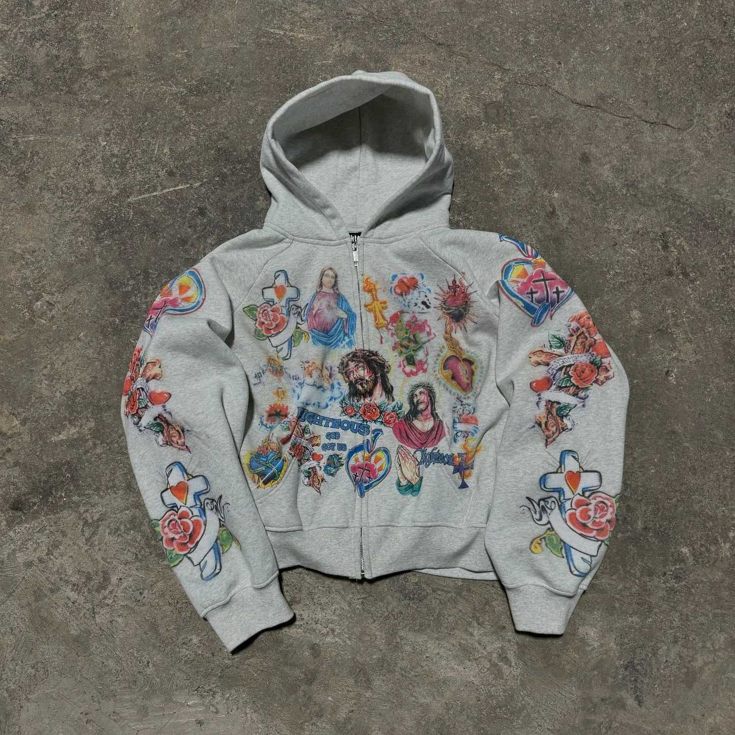 2025 Street Casual Clothing Retro Pattern Printed Hoodie Loose Temperament Mens Hoodie Gothic Rock Fashion Sports Hoodie W250903