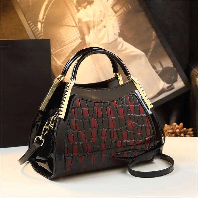 Serpentine Pattern Women High Quality Ladies Tote Bag Pu Leather Shoulder Or Crossbody Bags