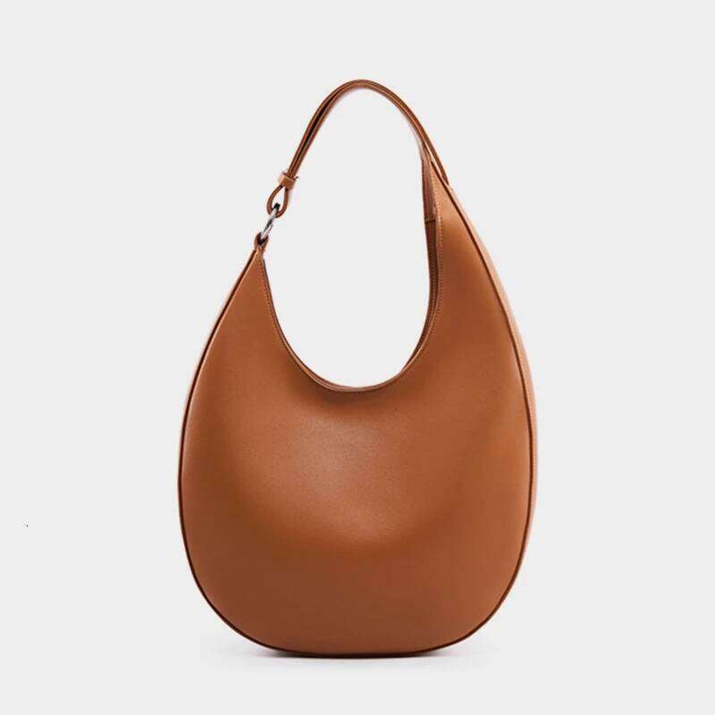 Hifashion Trendy Genuine Leather Crescent Underarm Shoulder Bags For Women 2025 Designer Hobos Half Moon Tote Handbags