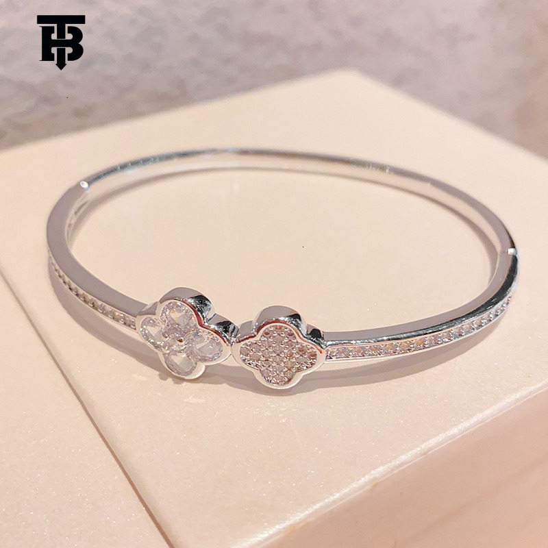 TB BHULAMTE New Designer Diamond-encrusted Bracelet Features A Niche Design High-end All-diamond Outdoor Fashion Classic Bracelet And Women's Jew