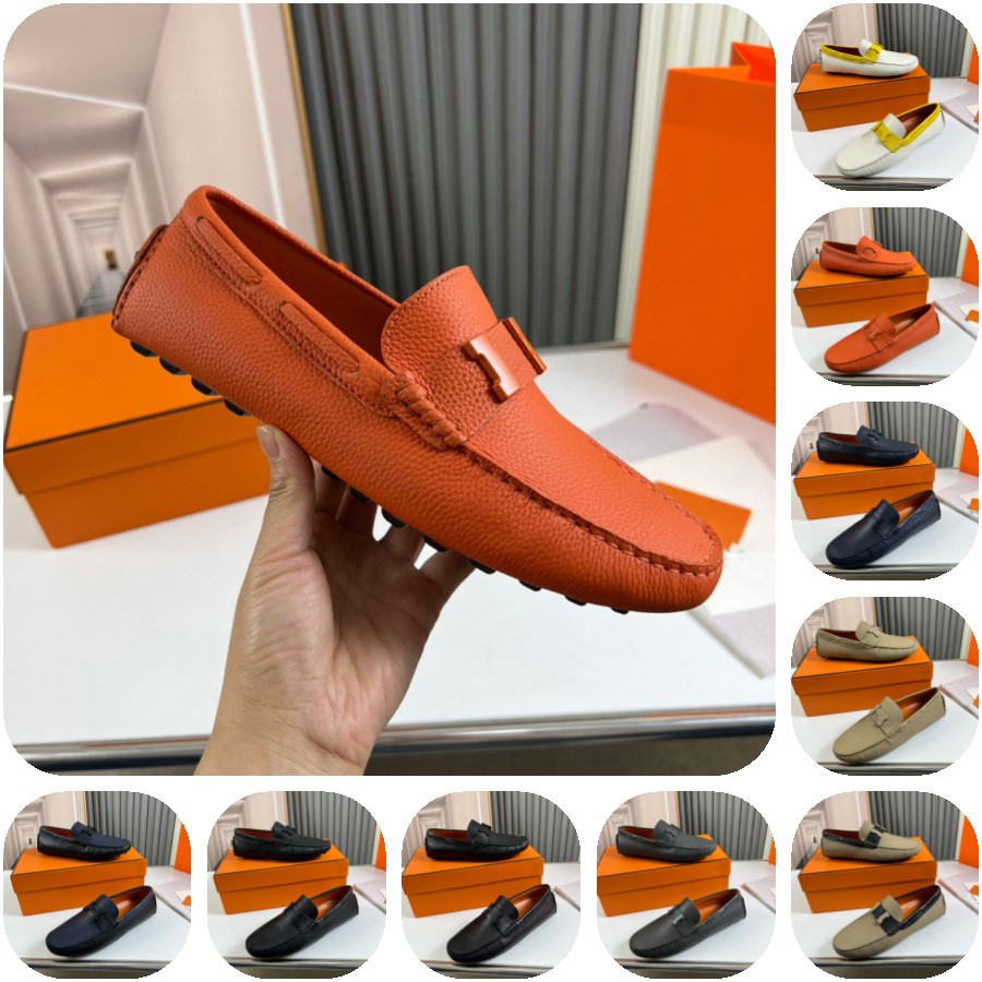 69Model Genuine Leather Mens Designer Loafers Shoes Handmade Moccasins mens dress shoes For Men Slip On Luxurious Design Casual Mocasine Hombre men loafer Size 38-46