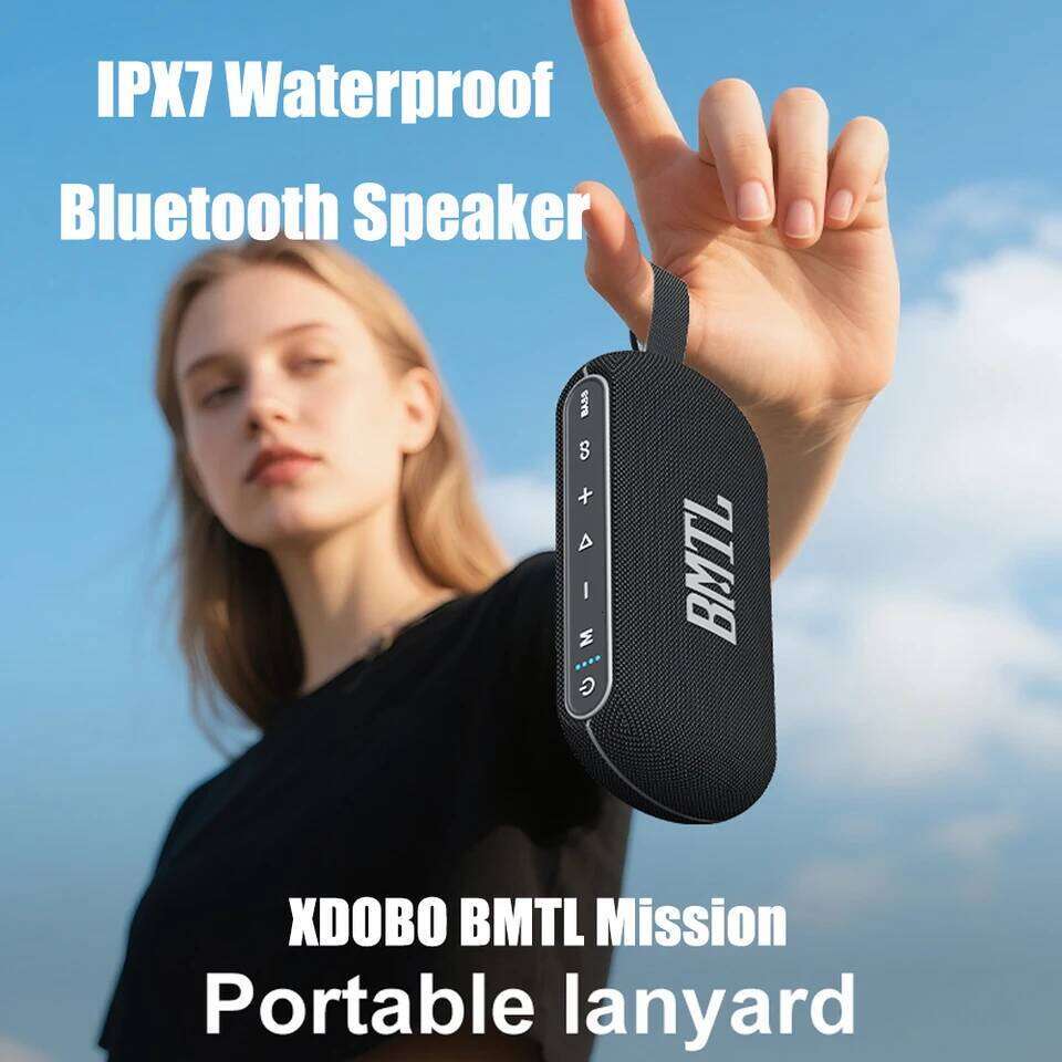 BMTL Mission IPX Waterproof Portable Bluetooth Speaker W mAh BT TWS Wireless Subwoofer Outdoor Soundbox TF AUX C