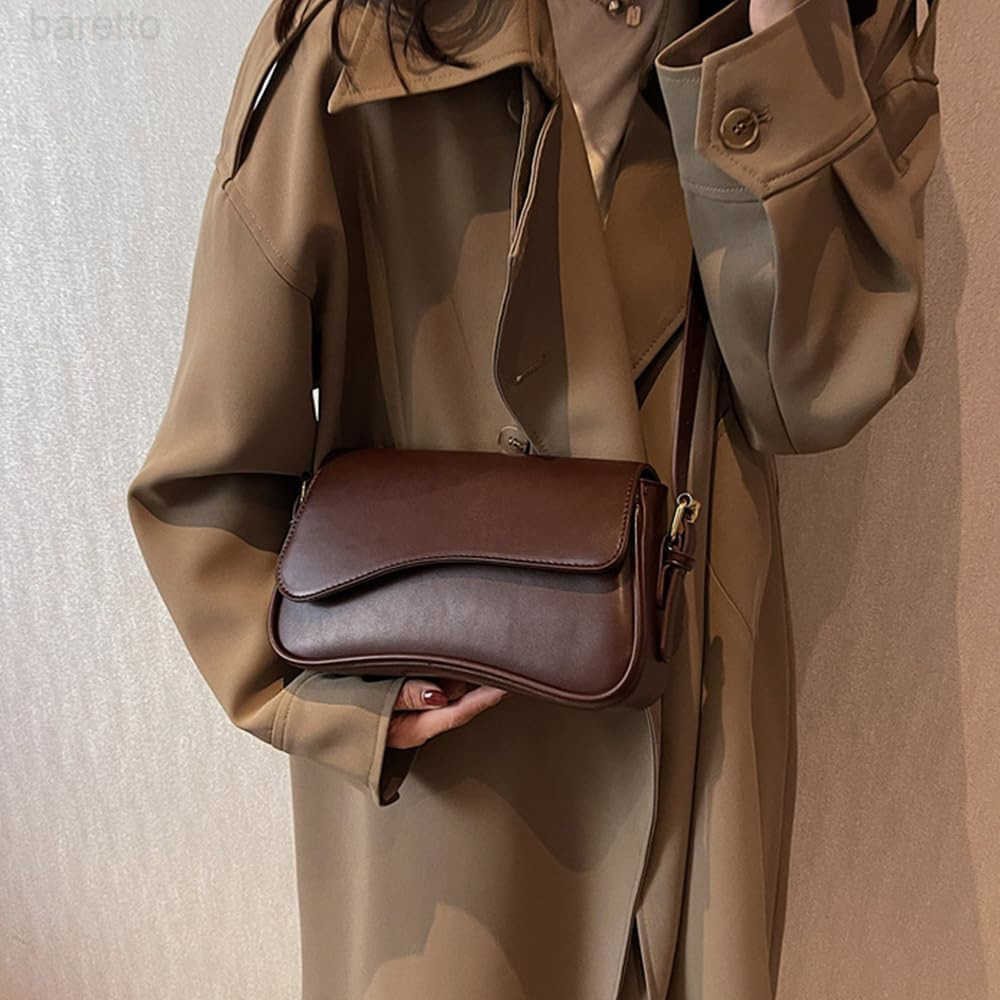 2025 Shoulder Bag for Women PU Leather Shoulder Purse Tote Bag Crossbody Purses for Women Trendy with 2 Removable Straps M250903