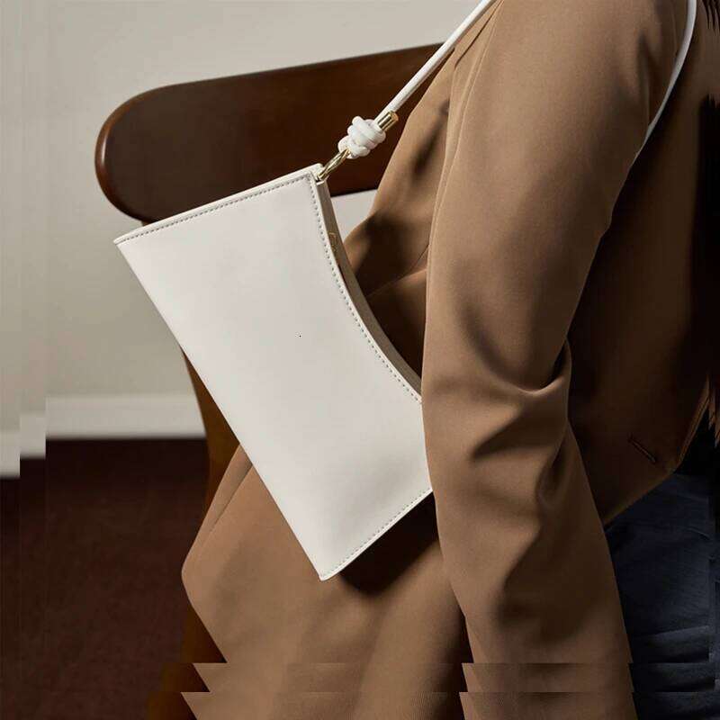 Toptrends Smooth Genuine Leather Underarm Shoulder Bags For Women 2025 Designer Evening Party Purses Cute Ladies Handbags