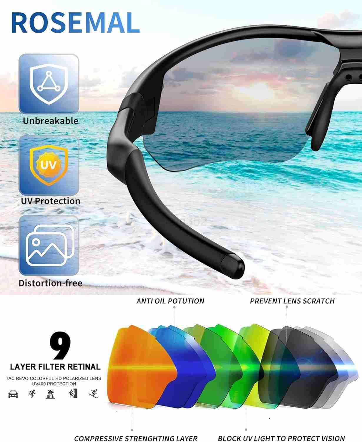 Polarized Sports Sunglasses for Men Women Youth Baseball Running Fishing Tennis Golf Cycling Driving Motor TAC UV400 TR90W250903