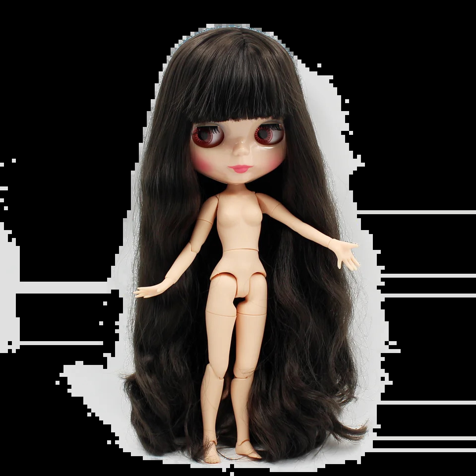 ICY DBS Blyth doll deep brown hair natural skin joint body 16 30cm girls gift toy anime 250903