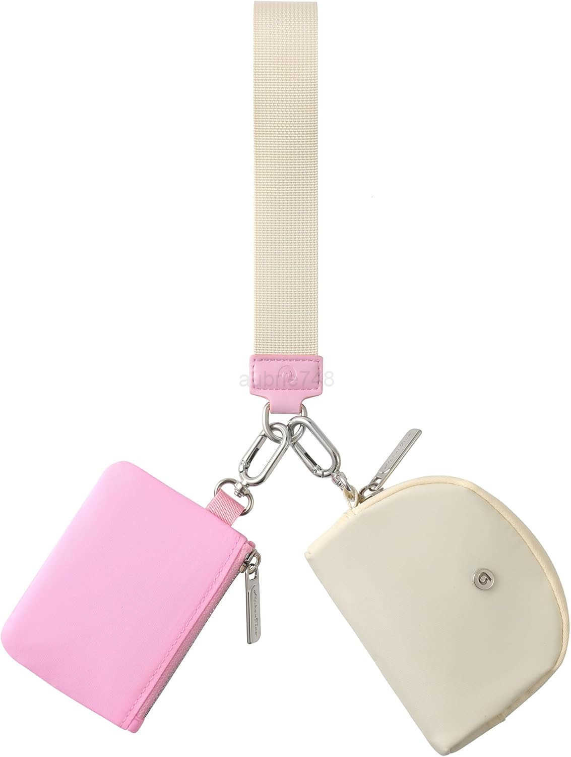 Pouch Wristlet Keychain Wallet RFID Blocking Mini Zip Around Wristlet Wallets with Detachable Strap Mini Coin Purse For Women With Premium Zippers Met