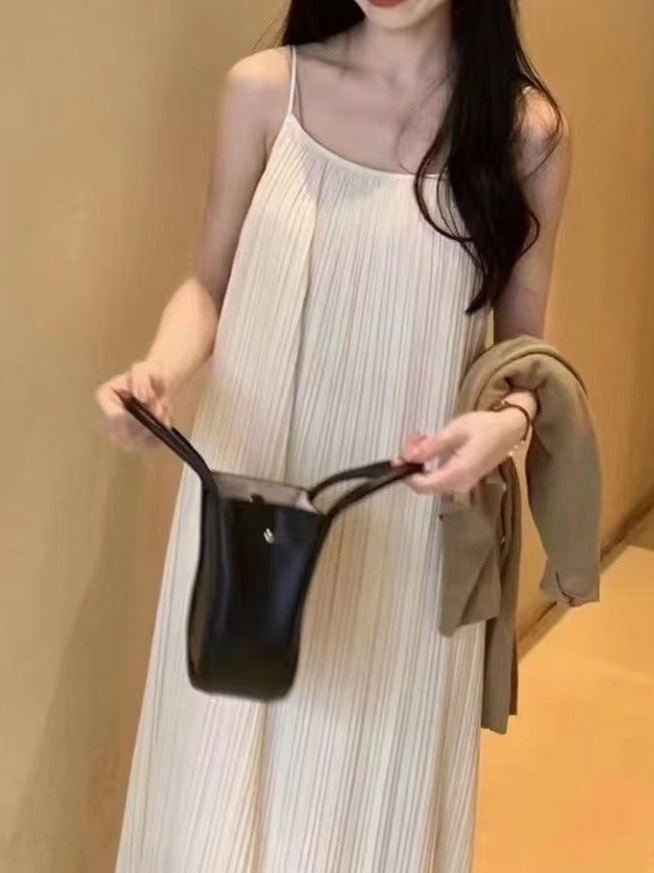LW131 Slim Fit Dress Loose French Maxi Dress