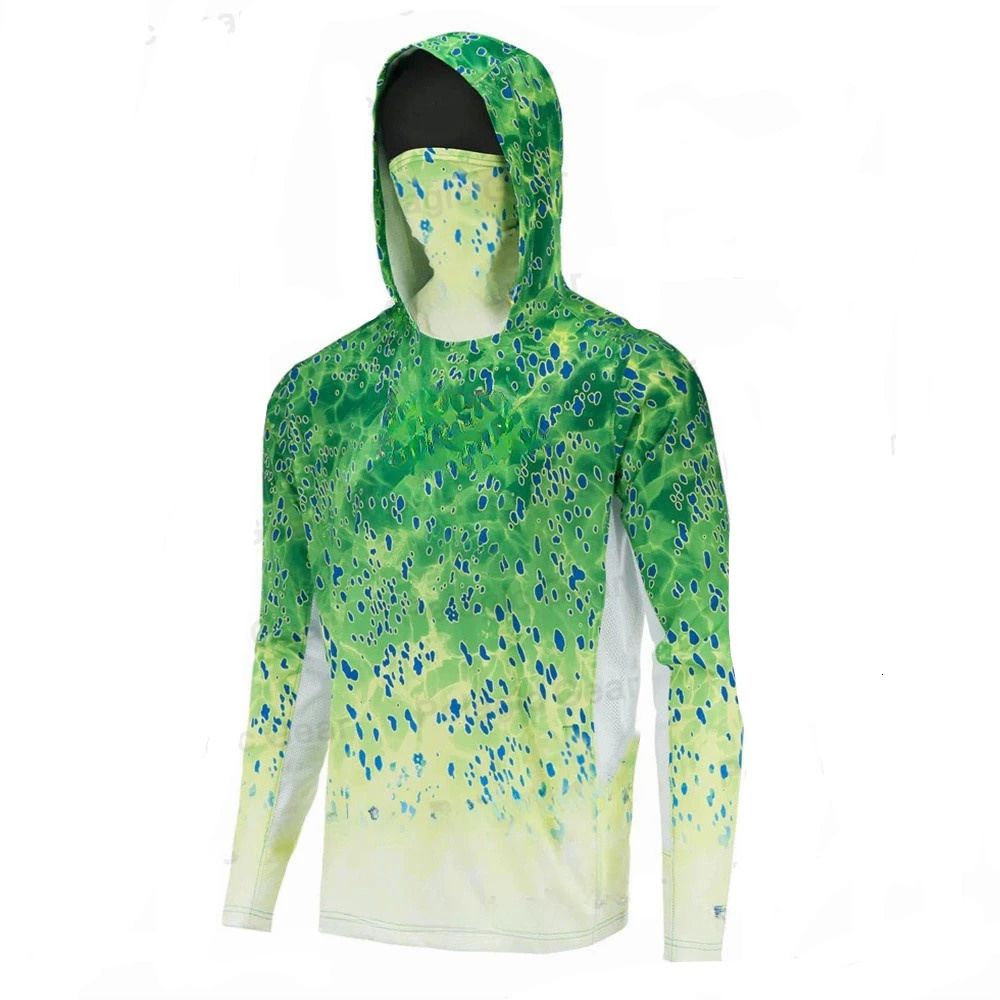 Gear Fishing Shirt Summer Long Sleeve UPF50 Quick Dry Breathable Hooded Clothes AntiUV Shirts 250902