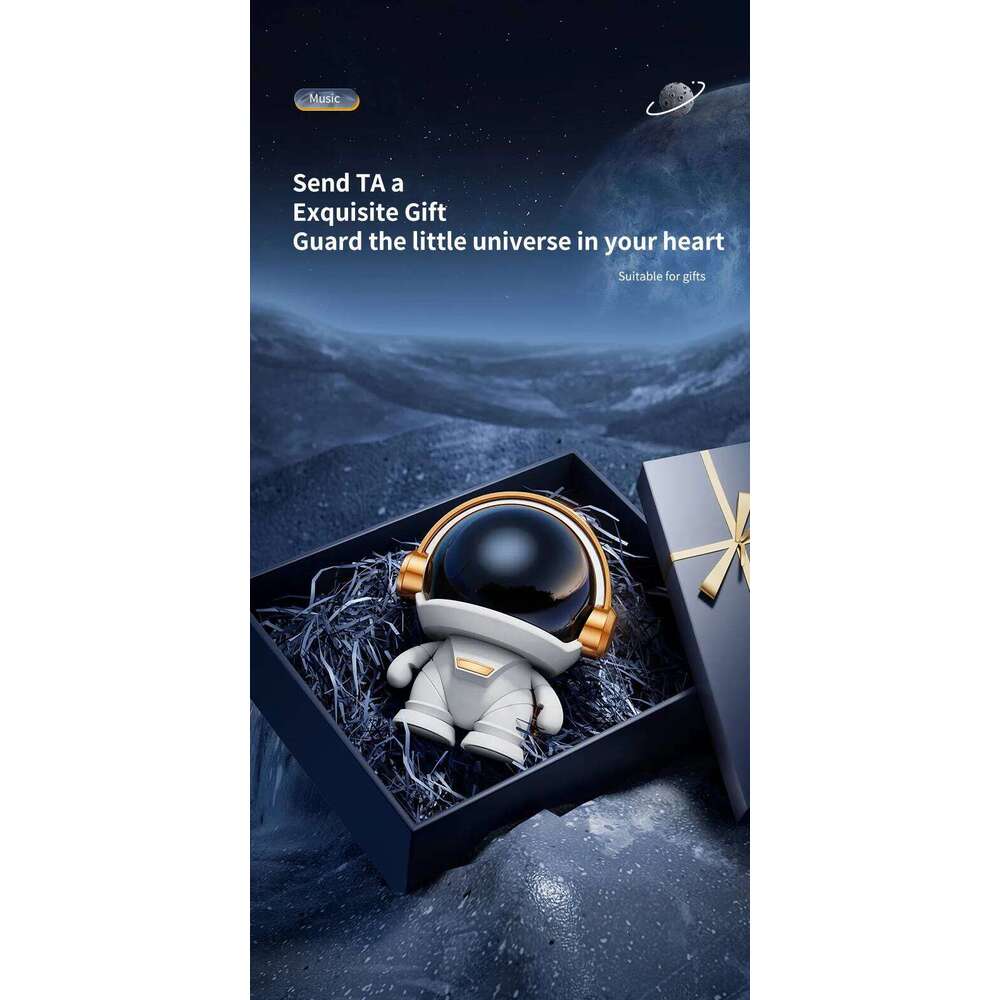 New wireless astronaut TWS couplet cute desktop space robot subwoofer Bluetooth speaker outdoor gift