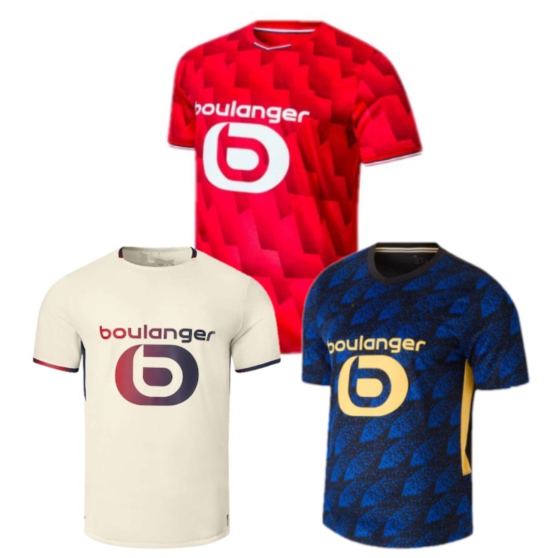 2025/26 LOSC LILLE GIROUD Soccer Jerseys 2026 HARALDSSON FERNANDEZ E.MBAPPE BROHOLM ANDRE Uniform Mens ALEXSANDRO R. MUKAU C.MBEMBA IGAMANE BOUADDI Shirts kids kit