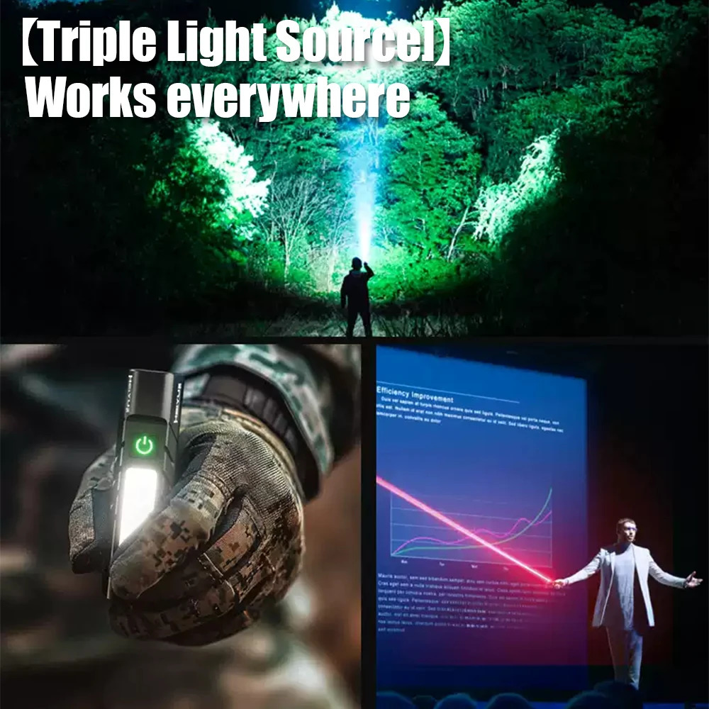SKYRAY SM55 600Lumen EDC Flashlight 18650 Pocket USB C Rechargeable Torch MINI Led Light with Magnetic for camping nightwalking 250902