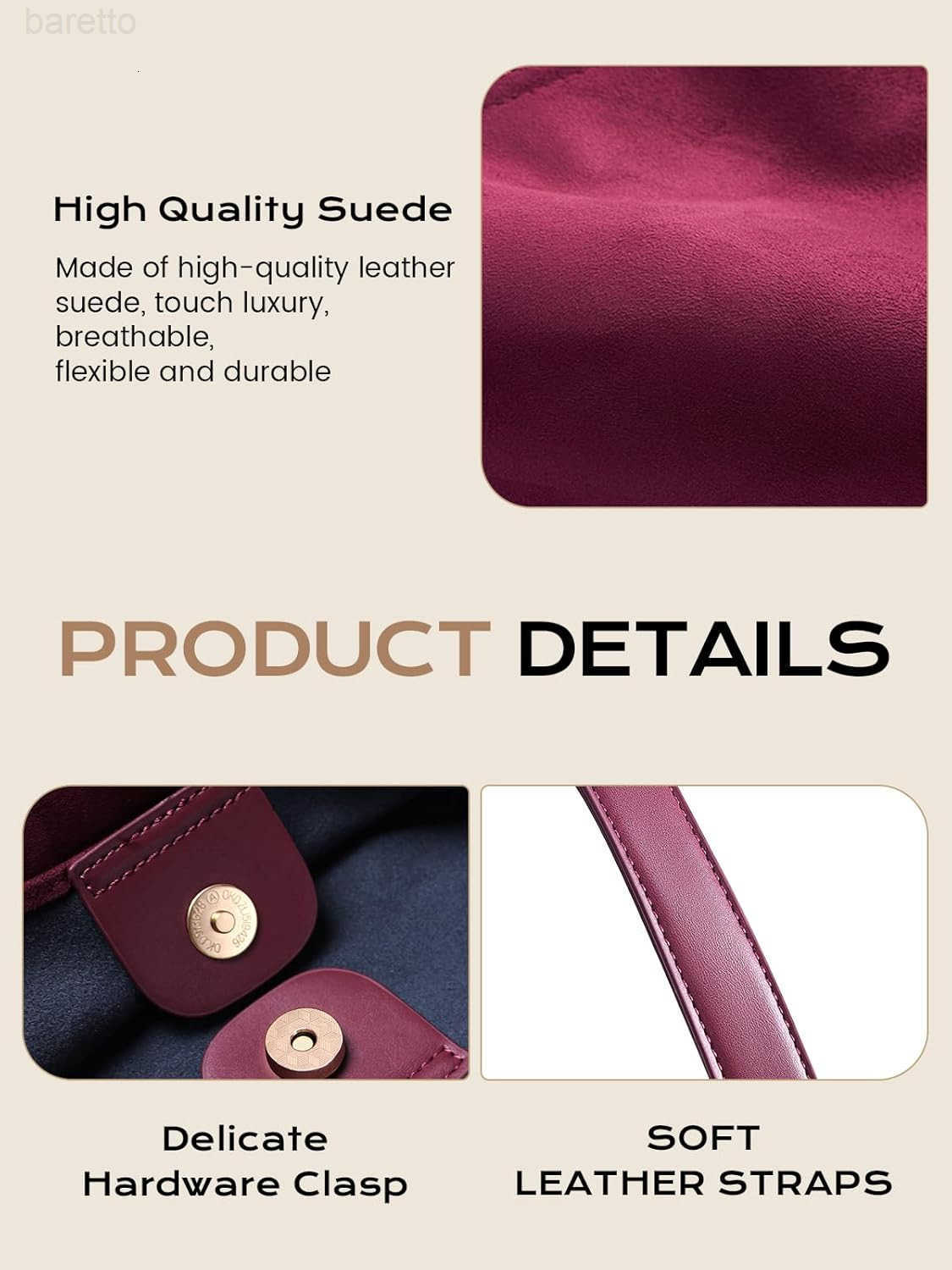 Suede Bag for Women Hobo Tote Bags Stylish Durable Leather Handbag Ideal for Fall Adventures Outdoor M250903