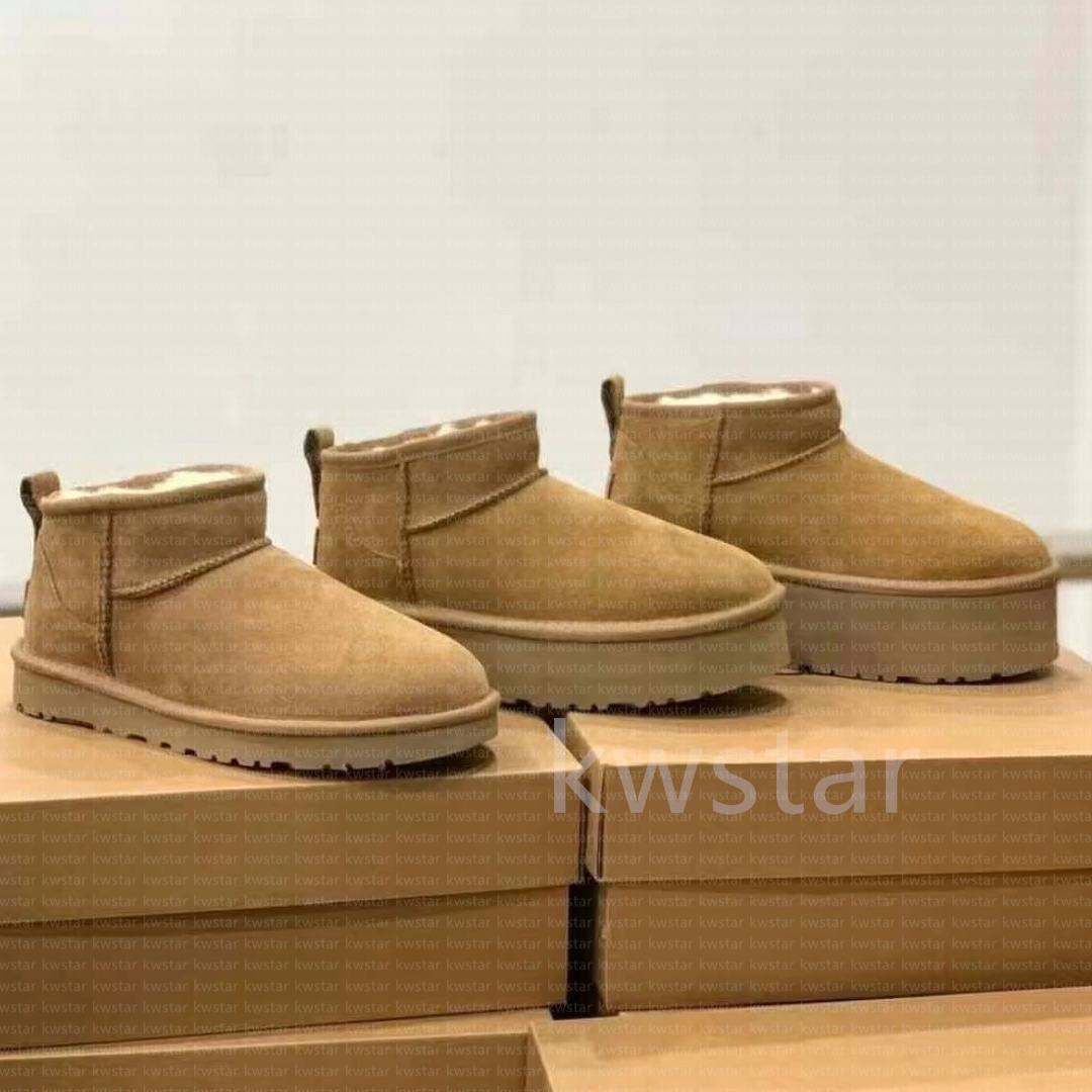 Designer boots Ultra Mini Boots Snow Boot Platform Short boots Women Men Fur Sheepskin Tasman Chestnut Sand Mustard Seed Beige eur35-43