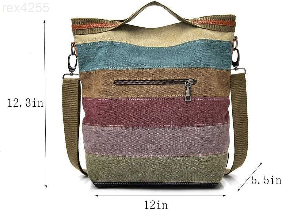 Womens Shoulder Bags Canvas Hobo Handbags MultiColor Casual Messenger Bag Top Handle Tote Crossbody BagsW250903