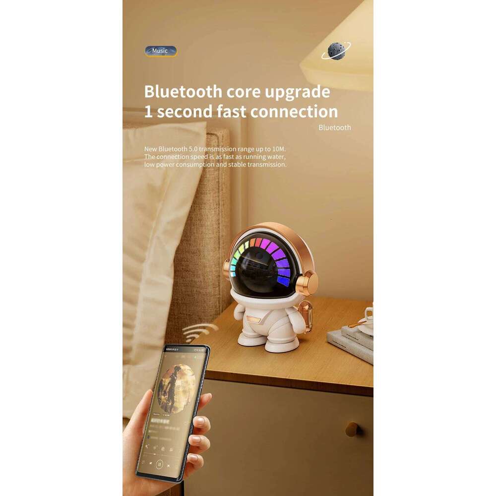 New wireless astronaut TWS couplet cute desktop space robot subwoofer Bluetooth speaker outdoor gift