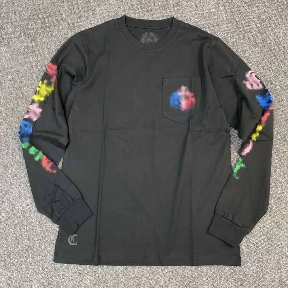 Chome Hoodie Heartt Crewneck Sweatshirt Mens Chrome Designer Heartstshirts Long Sleeve Colorful Puzzle Crosses Sanskrit Tracksuit Y2k Clothes Oversized Tops