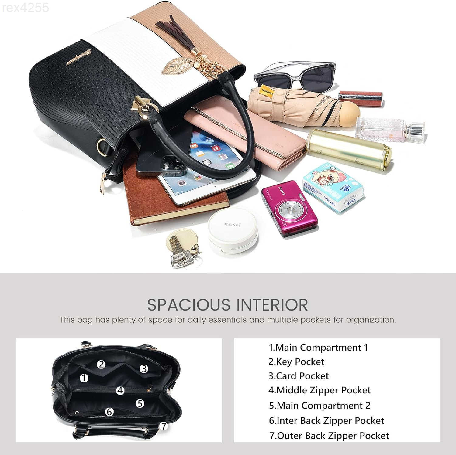 Purses and Handbags for Women Leather Tote Shoulder Bag Medium Satchel Purse Top Handle Bags for LadiesW250903