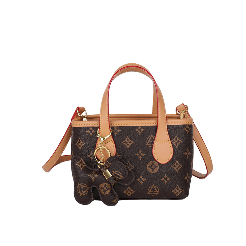 Cross-border small bag women's bag 2025 new style temperament fashion old flower vegetable basket hand-held versatile shoulder bag messenger bag