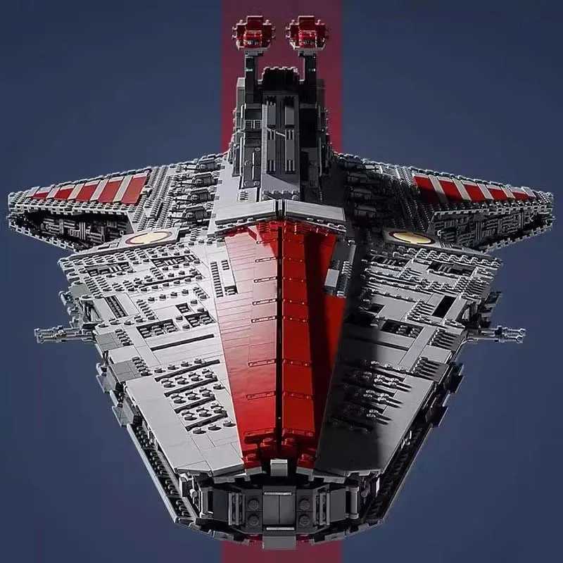 In Stock UCS Biggest Venator Class Republic Attacks Cruiser Building Set Blocks Bricks Construction Toys For Adult Birthday GiftXJ250903