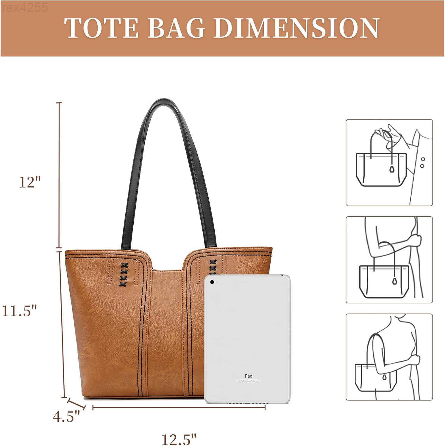 West Tote Bag for Women Top Handle Satchel PurseW250903