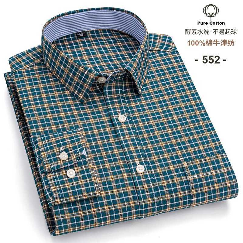 7XL 100 cotton new mens shirt Long sleeve Oxford woven nonironing high quality casual plus size slim breathable X250903