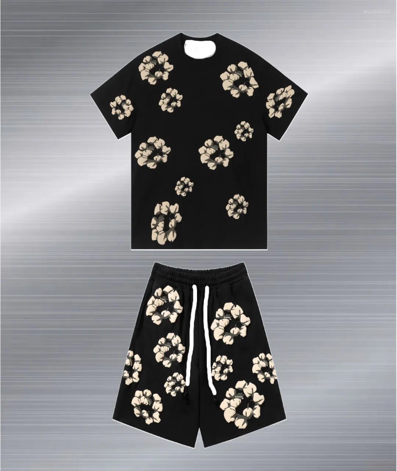 Men's Tracksuits Outdoor Vacation Casual And Comfortable Clothing Set With 3D Floral Prints From The United States In Summer 2025