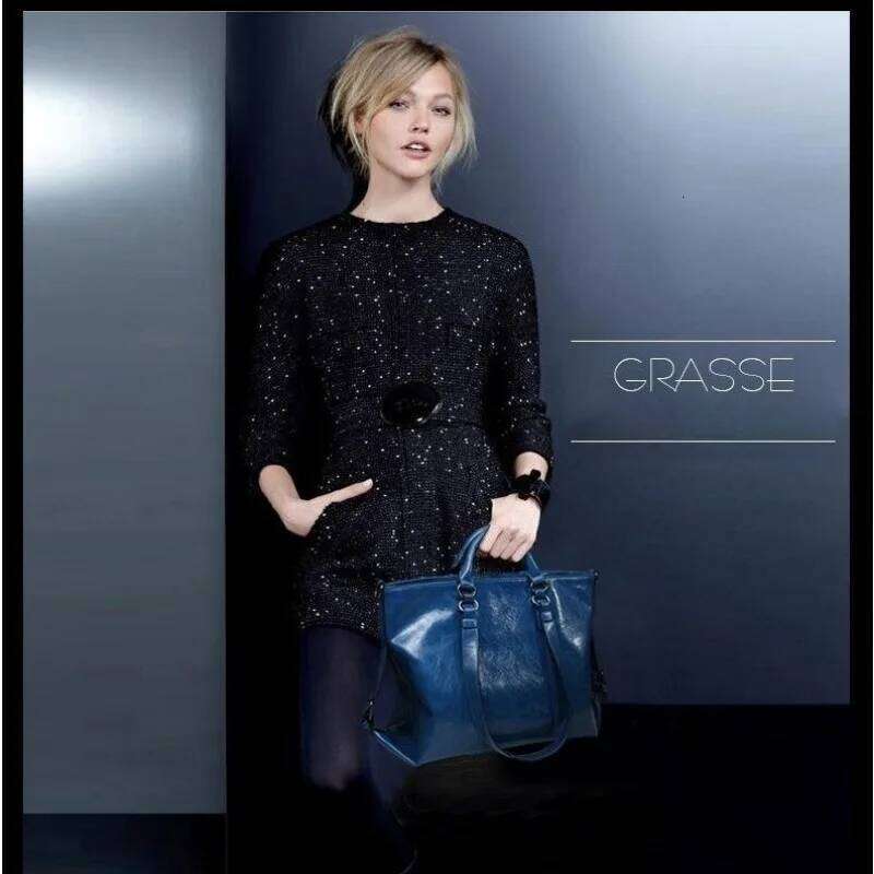 2025 New One-Shoulder Designer Bucket Fashion Solid Color Soft Handbag Travel PU Leather Retro Waterproof Tote Bag