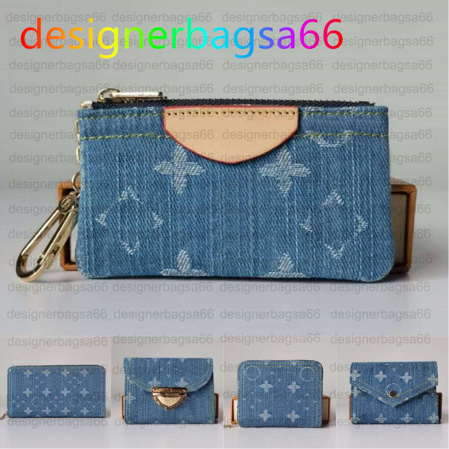 Denim Wallet Designer Wallet Men's Women's Zipper Wallet Mini purse designer bag Card Holder Coin Wallets Key Holder Cards Holder Long Wallet short purses 82958