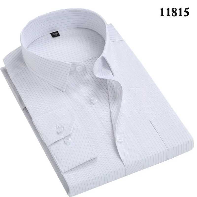 2024 New Mens White Blue Business Shirt Men Long Sleeve Leisure Patchwork Black Social Dress Shirts X250903