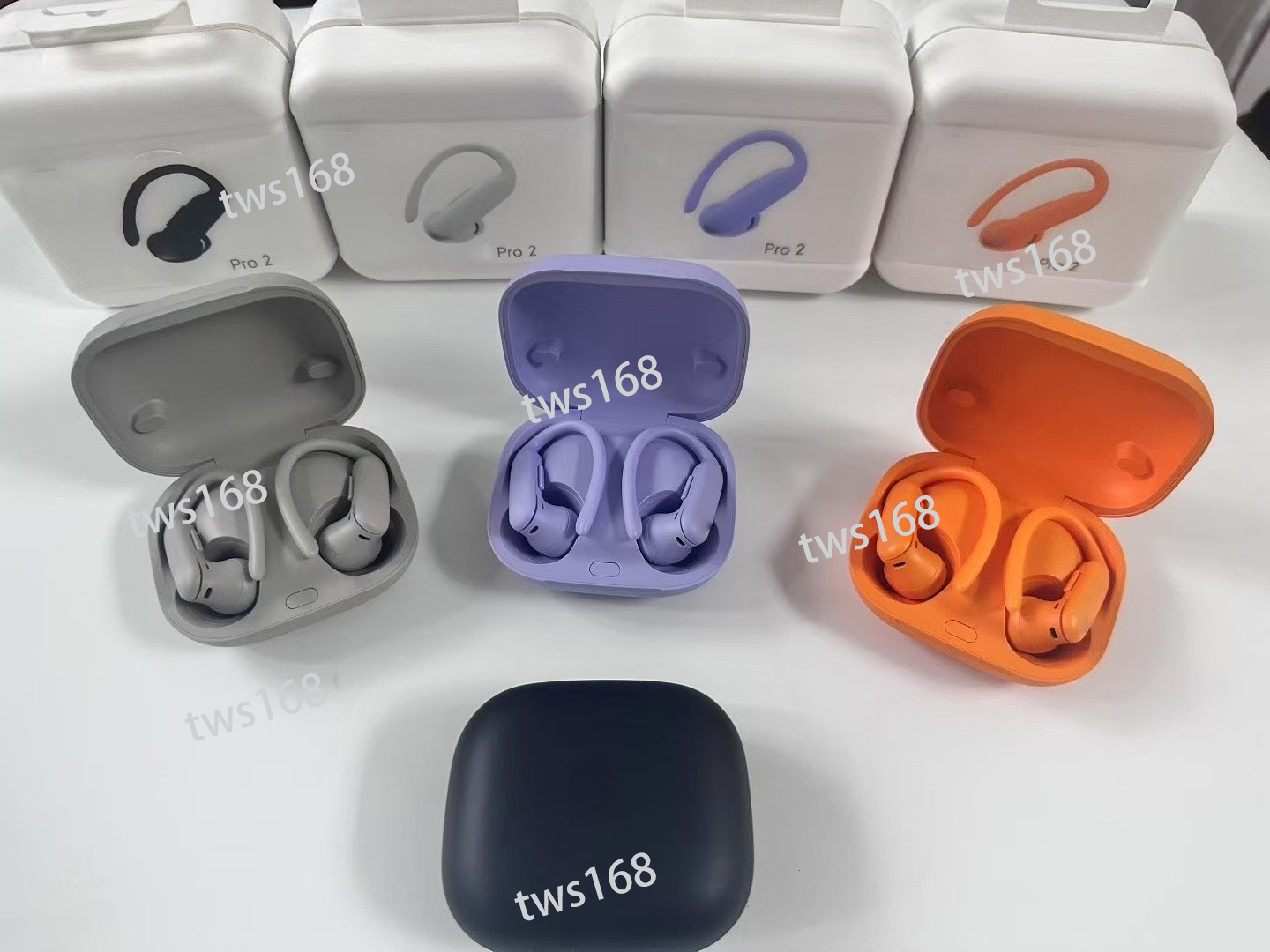 2025 NEW TWS Powerbeat Pro 2 Power Beat Wireless Headphone Ear Hook EarBuds Bluetooth Earphone Noise ANC Reduction Stereo Sound Headset for iPhone 17 16 15 14 13 Pro Max