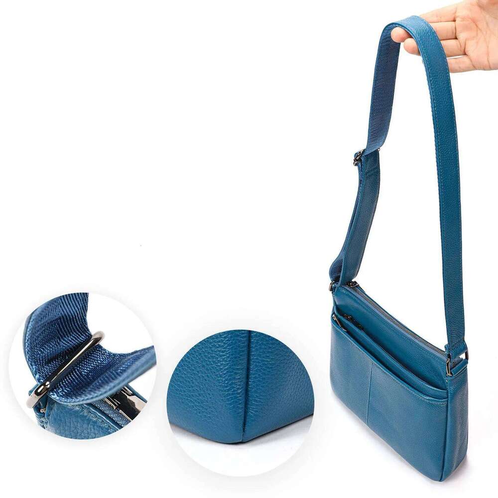 First Layer Cowhide Women's Shoulder Bag Large Capacity Soft Genuine Leather Mother's Crossbody Bag Female Handbag