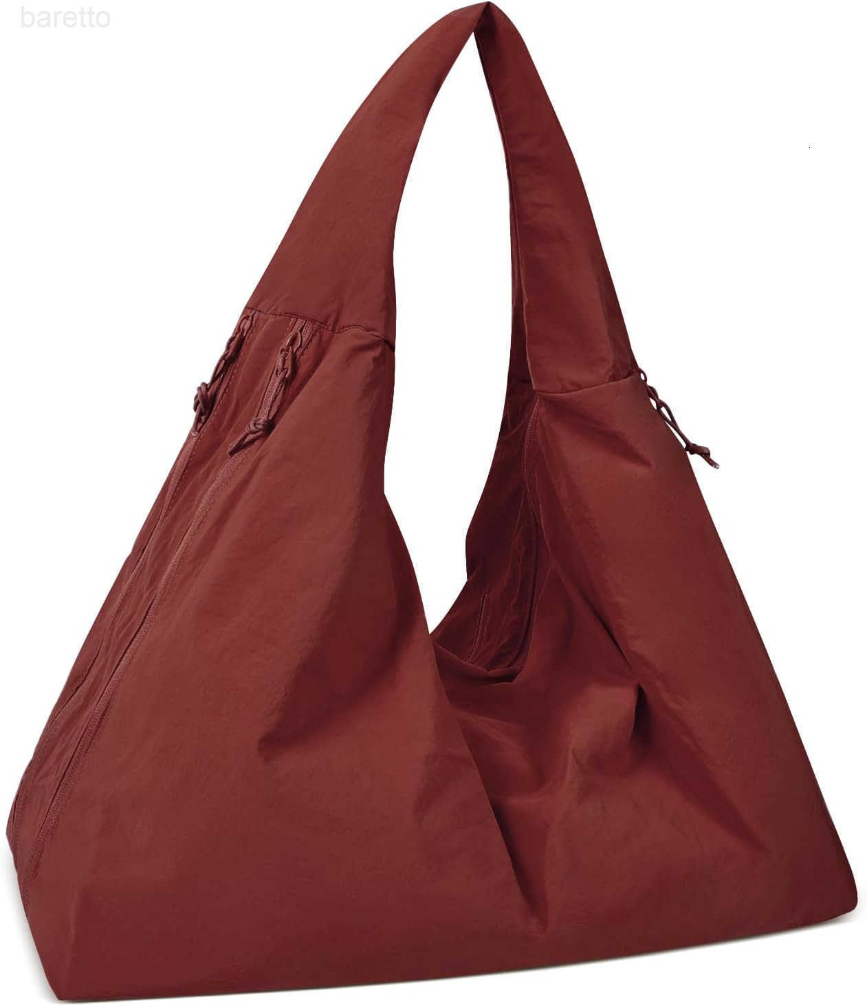 Tote Bag Multipockets Nylon Purse Large Hobo Bag for Women Solid Color Crescent Handbag M250903