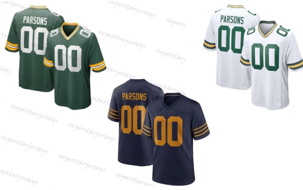 In Stock 1 Parsons Jerseys 0 Golden Josh Love Xavier Mckinney Watson Lukas Van Ness Jayden Reed Romeo Doubs Rashan Gary Dontayvion Wicks Alexander