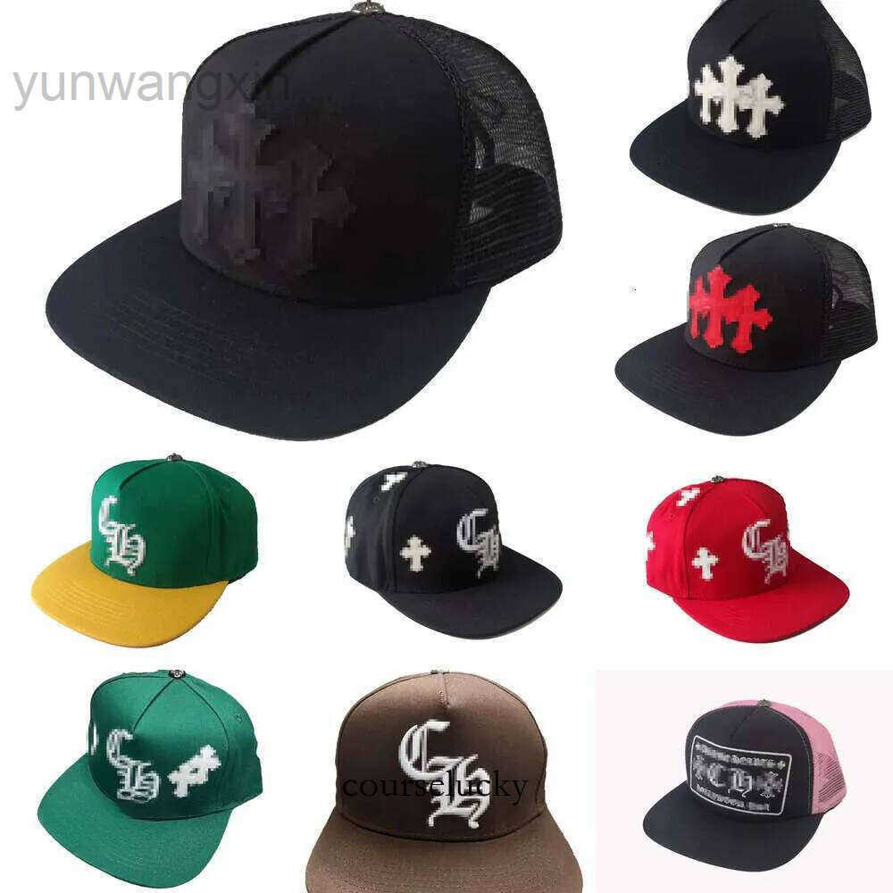 Hot Designer Embroidered Cotton Baseball Cap Adjustable Snapback Trucker Hat For Men And Women High Quality Peak Cap Chrome Hat Trucker Cap