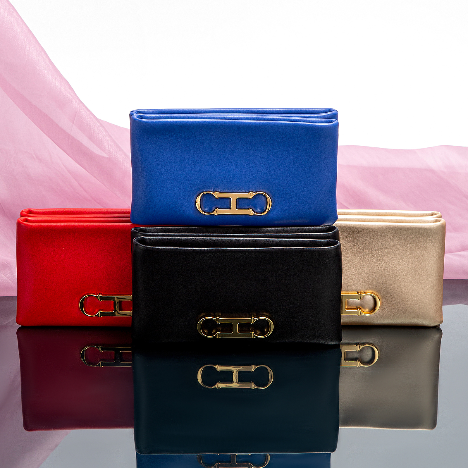 CHCH Luxury Design New 2024 Women's Solid Color Rectangular Design Handbag Letter Design Card Bag