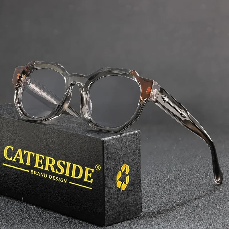 CATERSIDE Retro Punk Square Sunglasses Men Vintage Thick Frame HighQuality Womens Sun Glasses Party and Holiday Travel Eyewear 250902