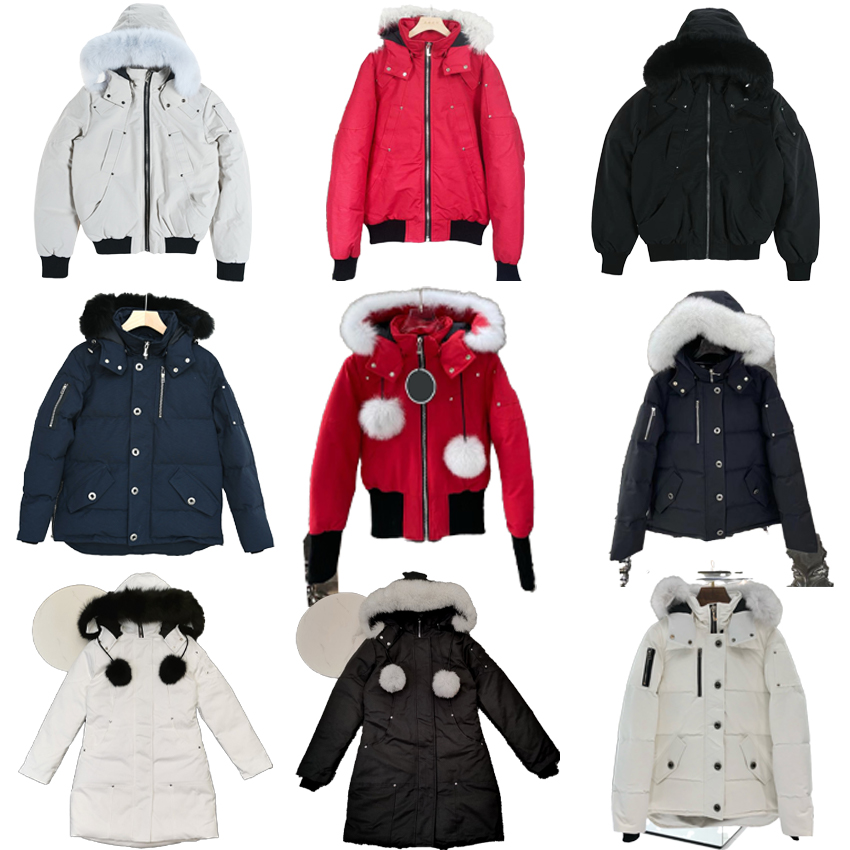 designer jacket mens puffer jacket Canada High-quality black and white fur collarWinter Down Jackets outdoor leisure coats windproof overcoat Waterproof