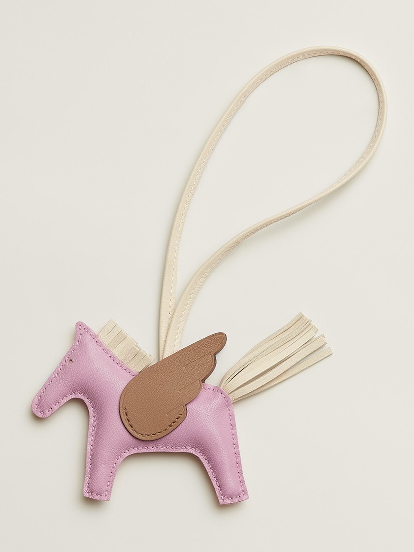 Handmade Little Pegasus Bag Charm Sheepskin Hand-sewn High-end Rodeo Pony Pendant Keychain Car Hanging Decoration