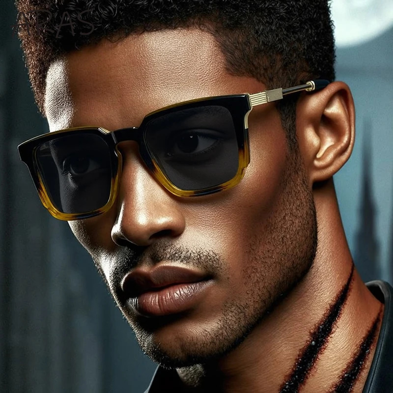 Polarized Classic Square Sunglasses Men 2025 Steampunk Driving Sun Glasses For Male Vintage Eyewear UV400 Shades 250903