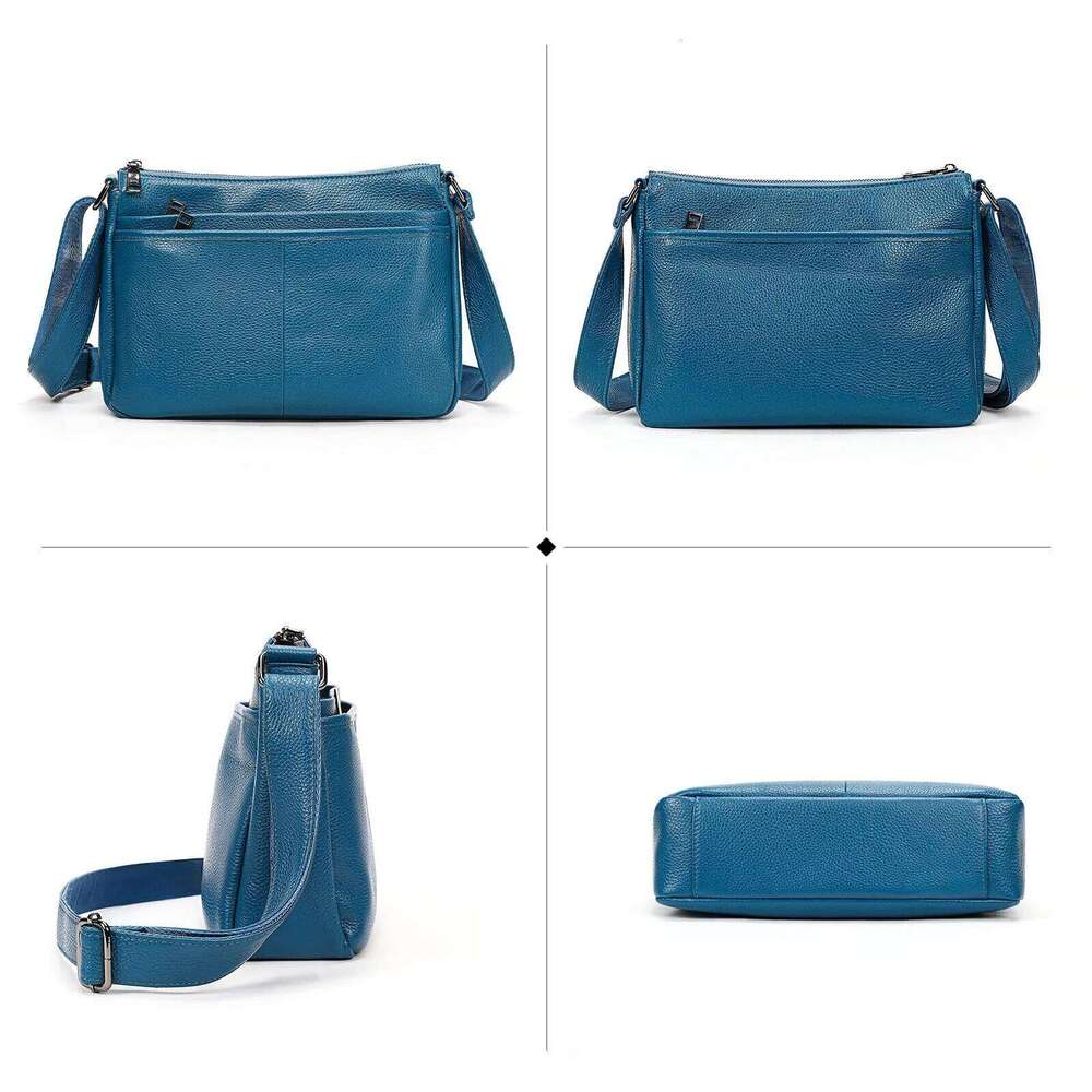 First Layer Cowhide Women's Shoulder Bag Large Capacity Soft Genuine Leather Mother's Crossbody Bag Female Handbag