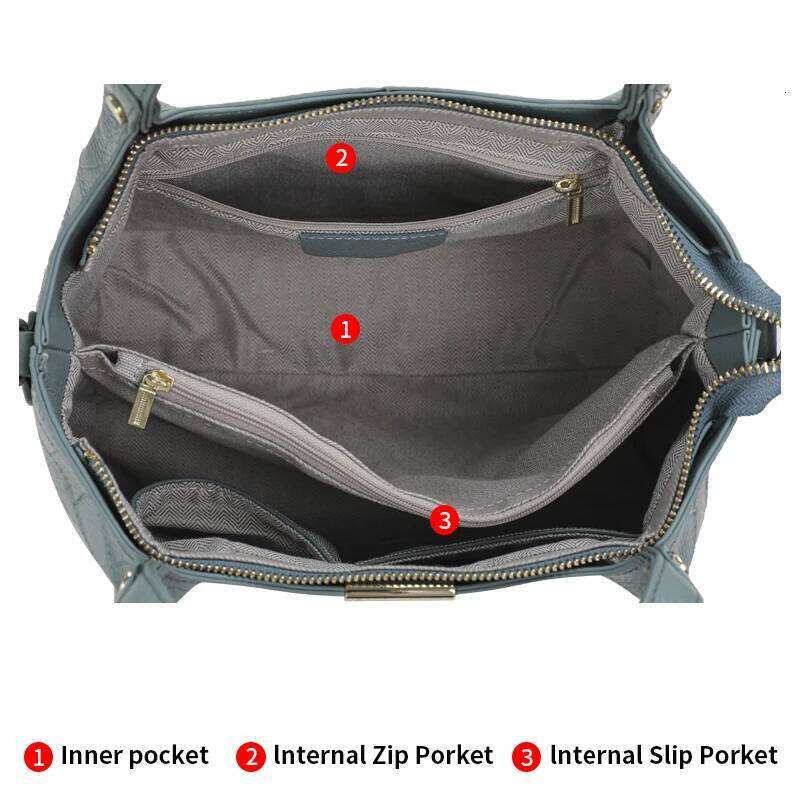 Made Of High-Quality Cowhide, Aidrani's New Women's Handbag Features Crocodile Pattern, Comes In Solid Color, And Has A Larg