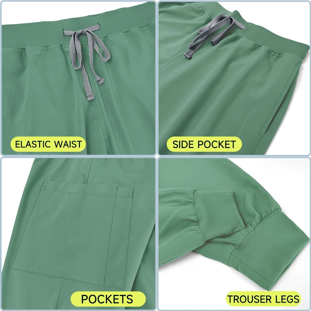 Nurse Uniform 2Piece Workwear Scrubs Set Hospital Uniform Surgery Dentist Overalls Spa Clinical Beauty Work Wear 250902