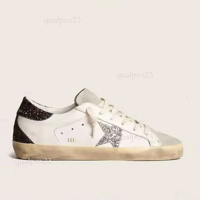 golden gooose shoes Designer shoes top high casual shoes for women super star suede sequined leopard print white classic casual star sneakers