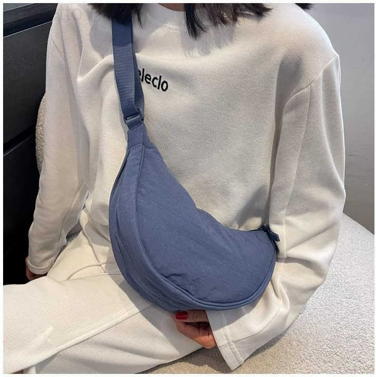 Crescent Womens Nylon Crossbody Hobo Sling Bag Lightweight Small Shoulder Purse M250903