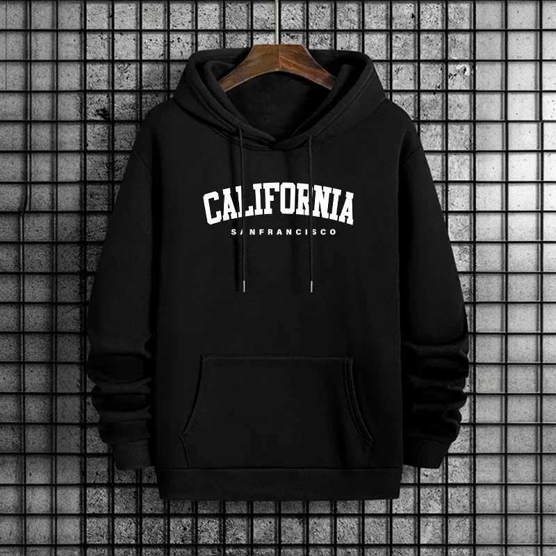 Newest California Mens Hoodie Urban Streetwear Top Fashion Hip Hop Hooded Sweatshirt Male Trendy Casual Hoody Autumn Winter Wear W251027