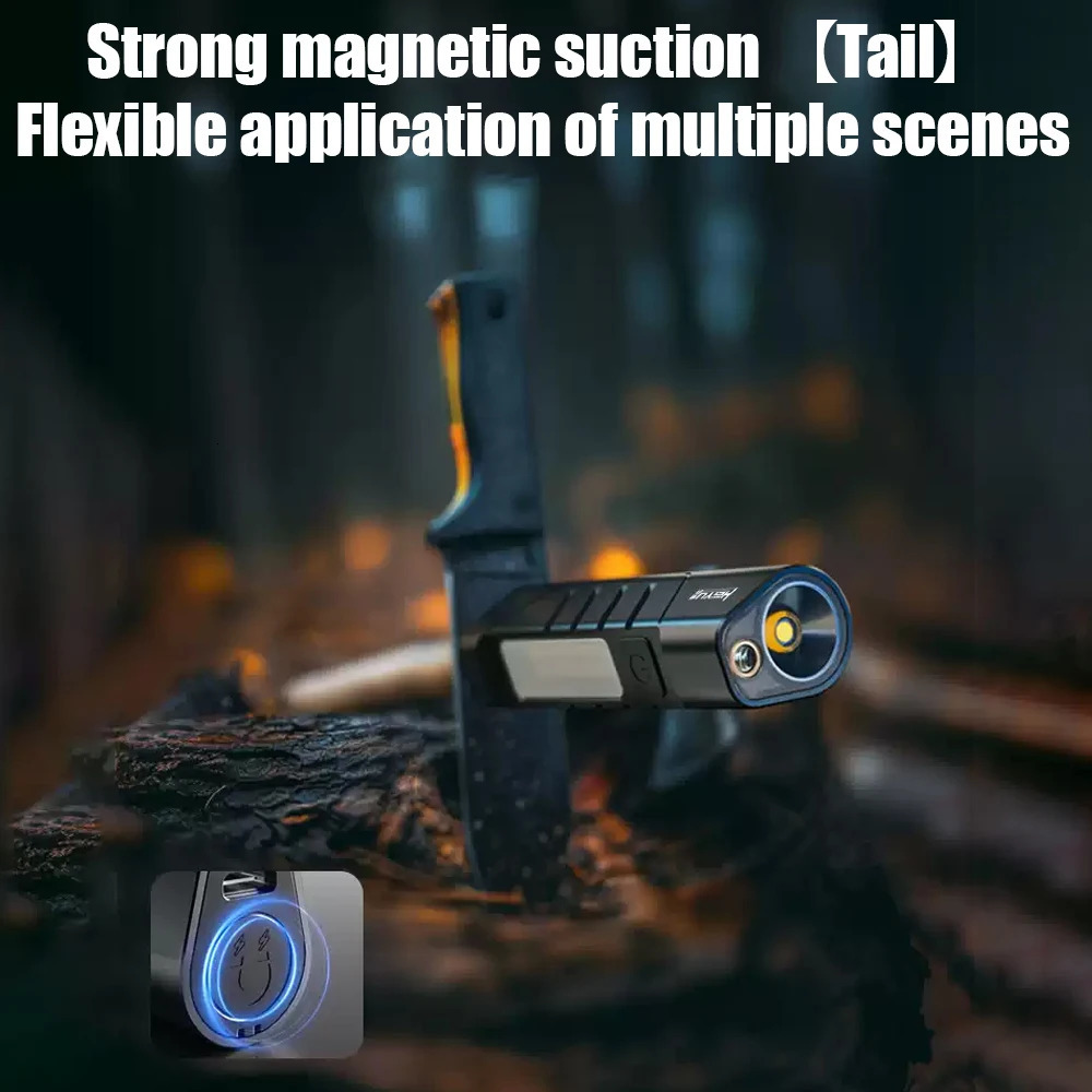 SKYRAY SM55 600Lumen EDC Flashlight 18650 Pocket USB C Rechargeable Torch MINI Led Light with Magnetic for camping nightwalking 250902