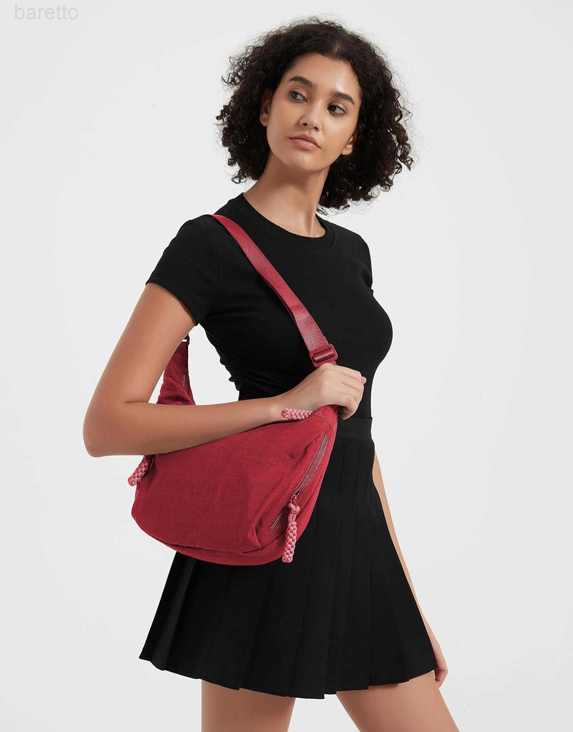 Nylon Crescent Bag Hobo Crossbody Bags Casual Sling Bag Slouchy Shoulder Bags Travel Messenger Bag for Women Men M250903