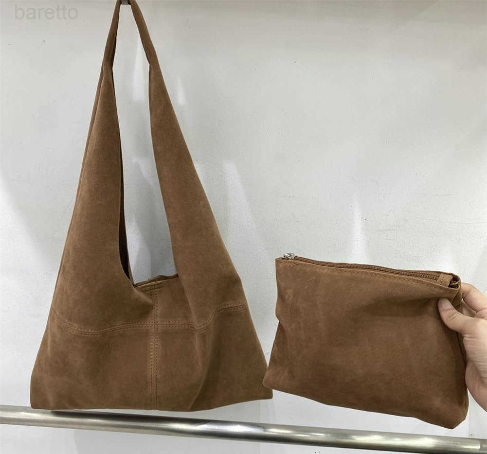 2 Pcs Slouchy Hobo Bag Women Underarm Shoulder Bag Crescent Satchels Crossbody Purse TopHandle Travel Tote Handbag M250903